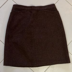 GAP Chocolate Brown Wool Skirt